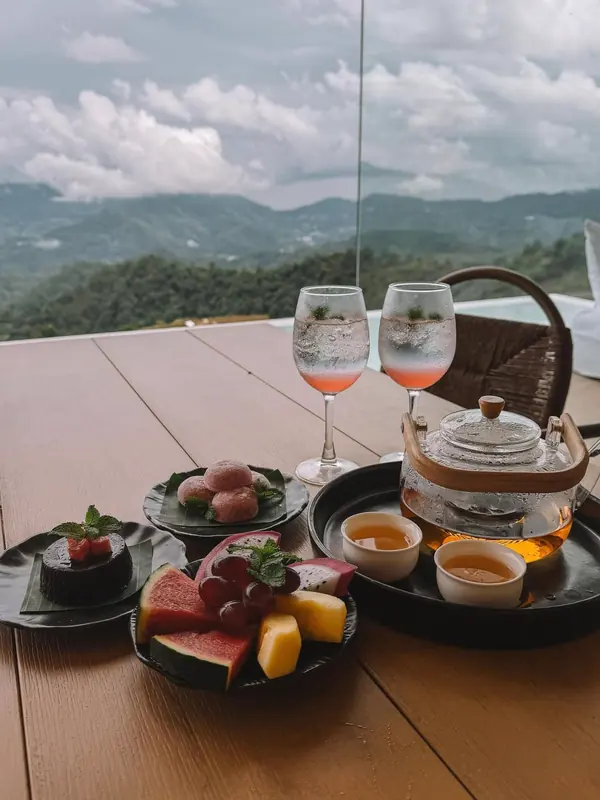 Afternoon tea with a view