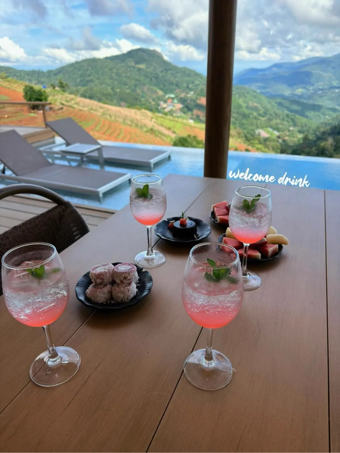 In-villa drinks